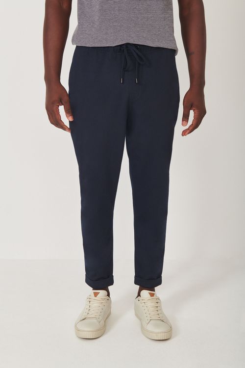 Calça Elástico Malha Júpiter - Marinho