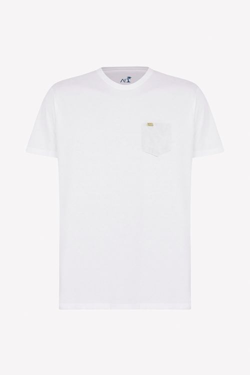 T-shirt Bolsinho Verão- Branco