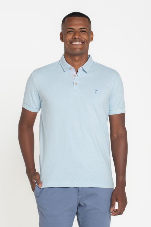 Polo Jacquard Baia Formosa Céu