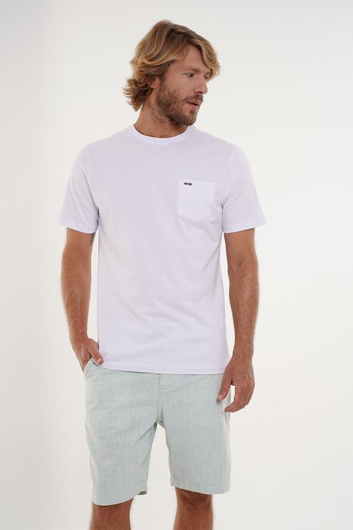 T-Shirt Mc Bolsinho 12R Branco