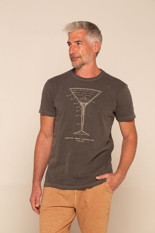 Tshirt Silk Martini Cinza