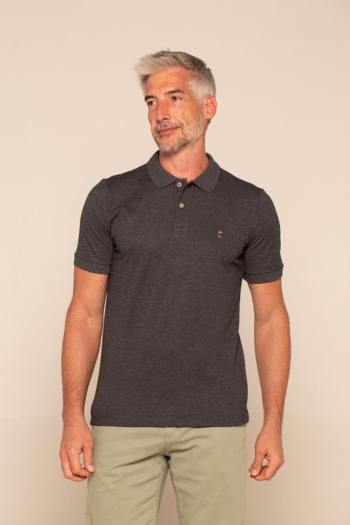 Polo Premium Mescla 01R Preto
