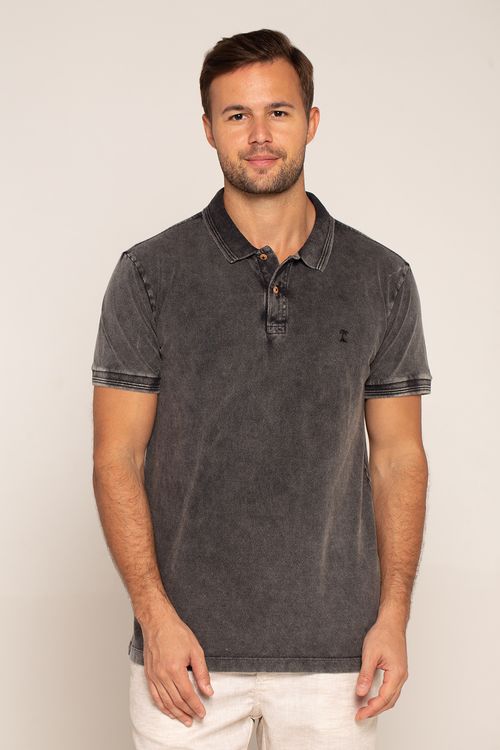 Polo Mc Marmorizada Premium Preto