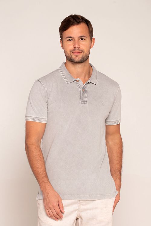 Polo Mc Marmorizada Premium Cinza