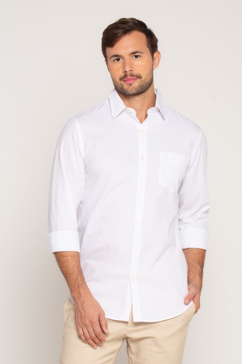 Camisa Ml Basica V25 Branco
