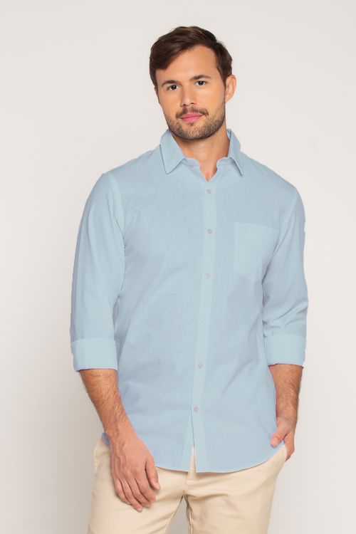 Camisa Ml Basica V25 Céu