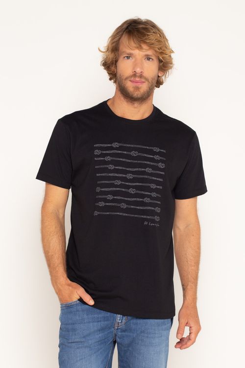 Tshirt Silk Black Week Cordas Preto