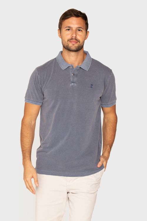 Polo Mc Piquet Stone Marinho