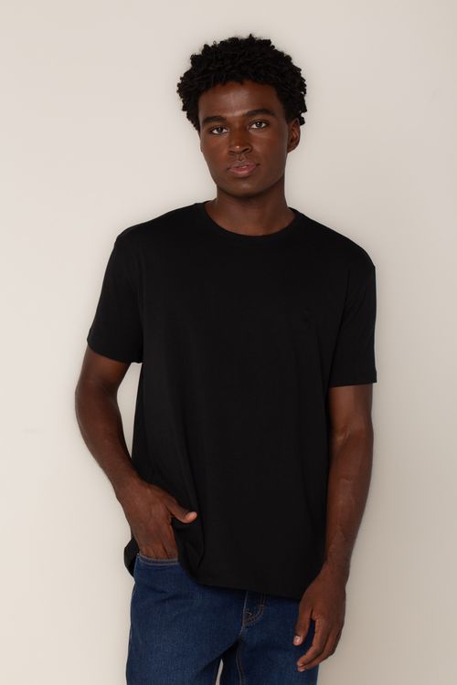 Tshirt Pima Inv 25 Preto