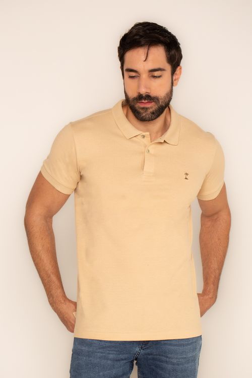 Polo Premium Vichy Caramelo