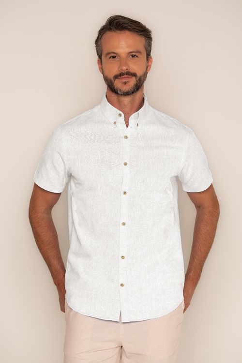 Camisa Mc Premium Linho Branca