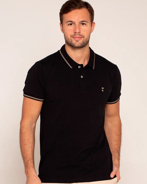 Polo Mc Premium Friso Preto