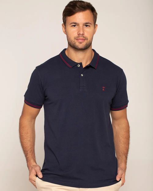 Polo Mc Premium Friso Marinho