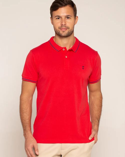 Polo Mc Premium Friso Vermelho